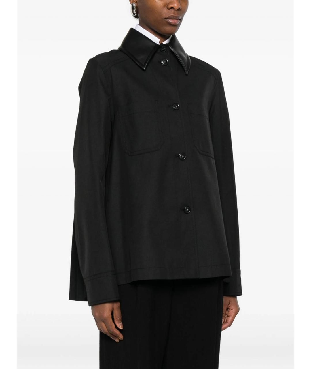 SPORTMAX Черная полиэстеровая куртка, фото 4