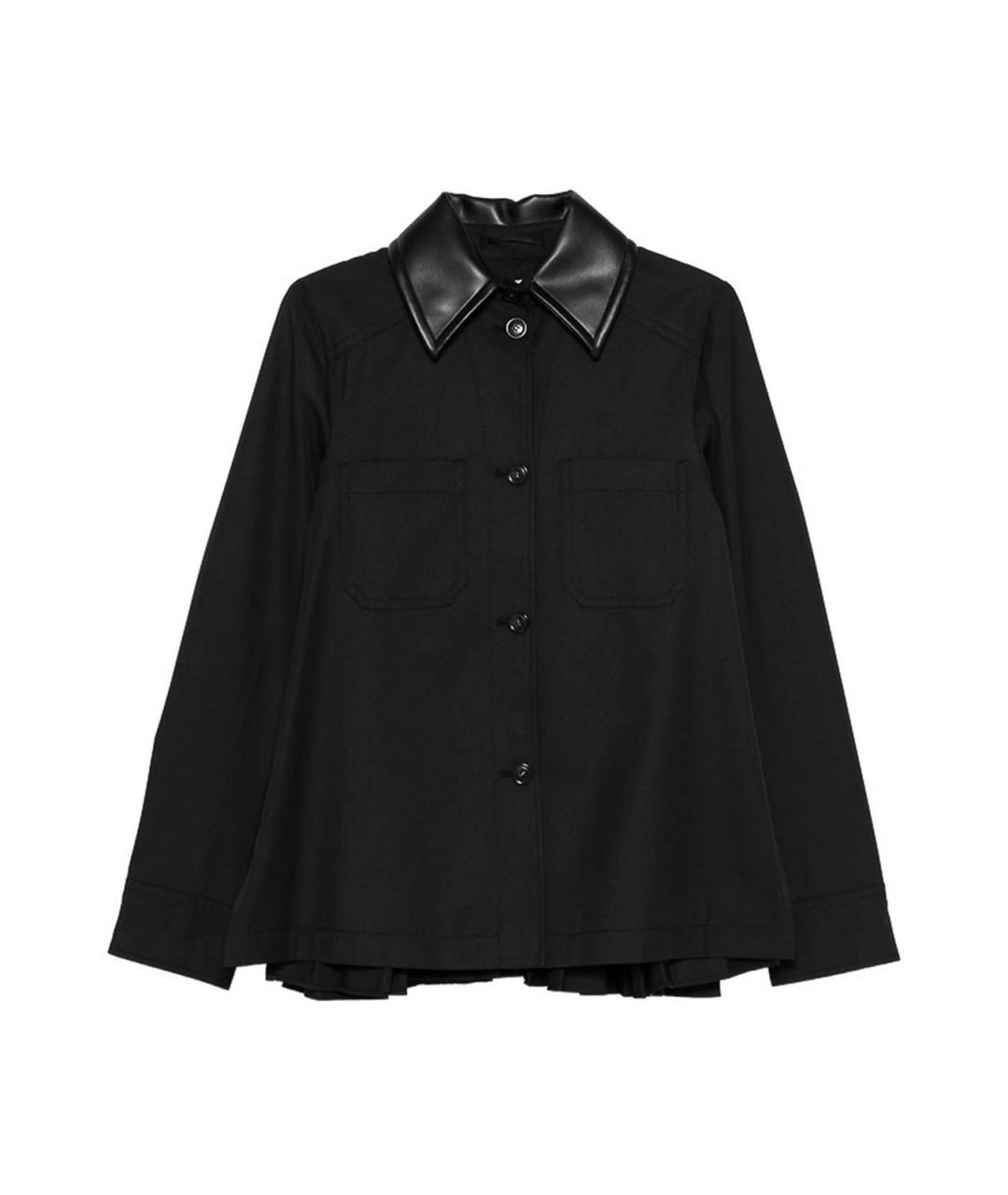 SPORTMAX Черная полиэстеровая куртка, фото 1