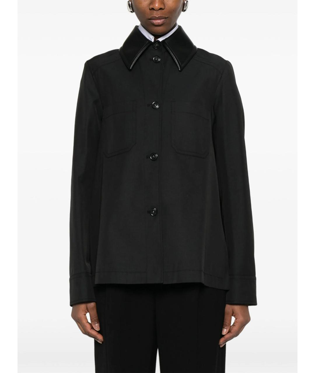 SPORTMAX Черная полиэстеровая куртка, фото 5