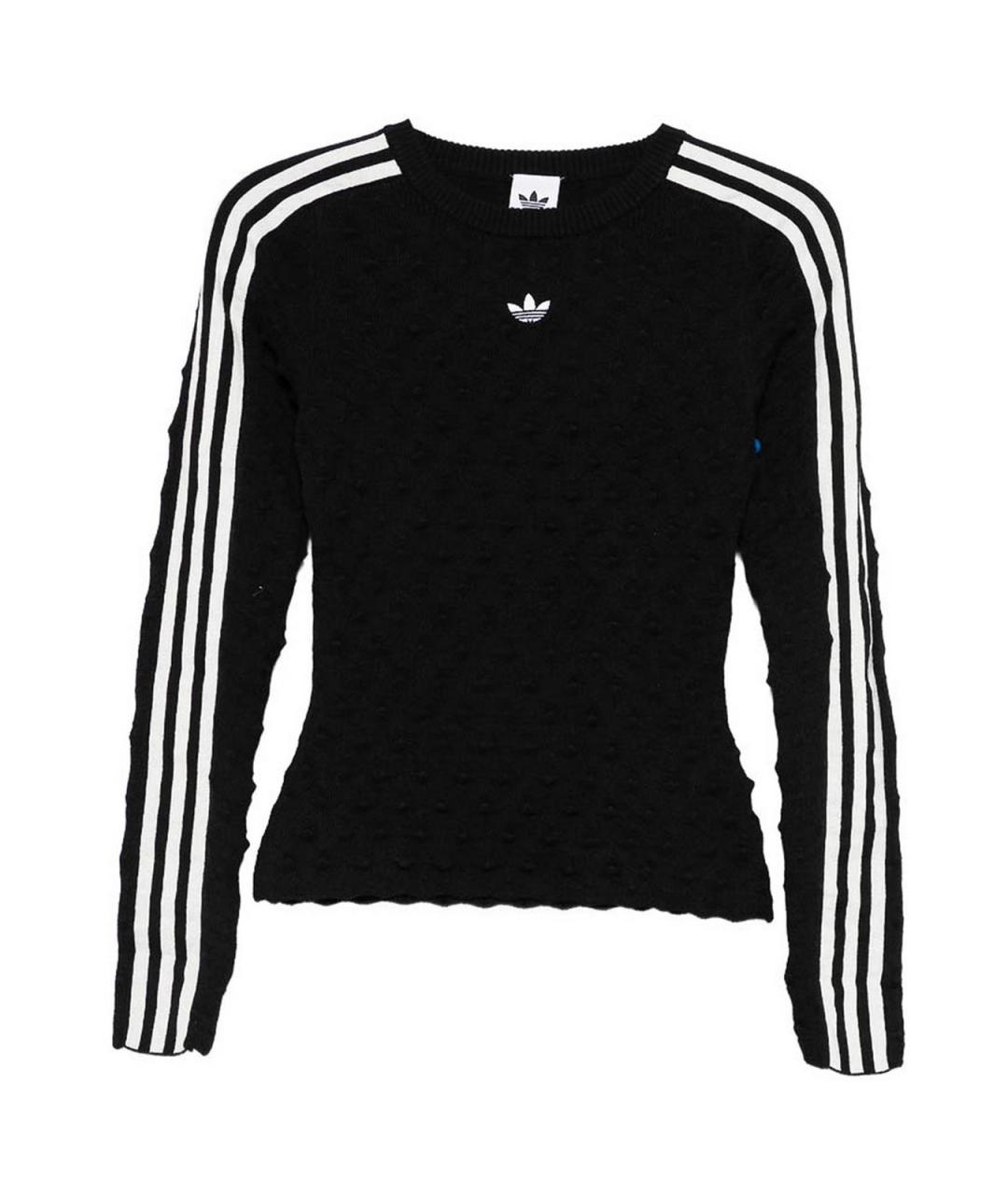 ADIDAS Черный шерстяной джемпер / свитер, фото 1