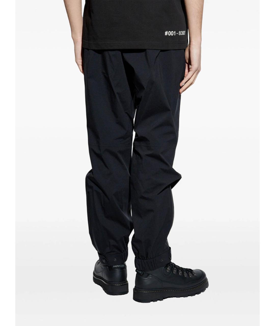 MONCLER Черные повседневные брюки, фото 2