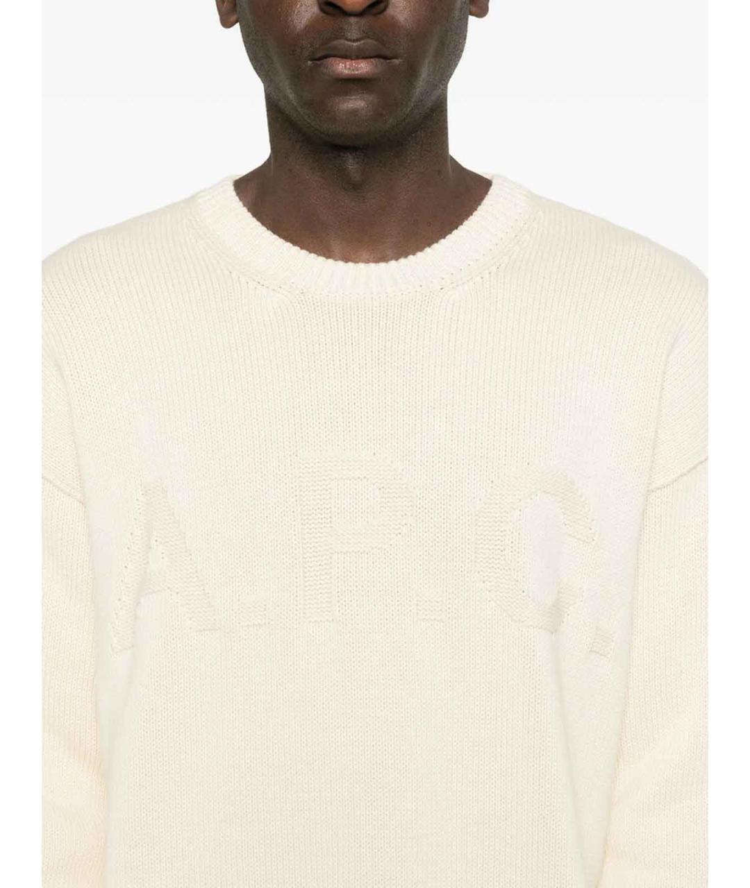 A.P.C. Бежевый хлопковый джемпер / свитер, фото 3