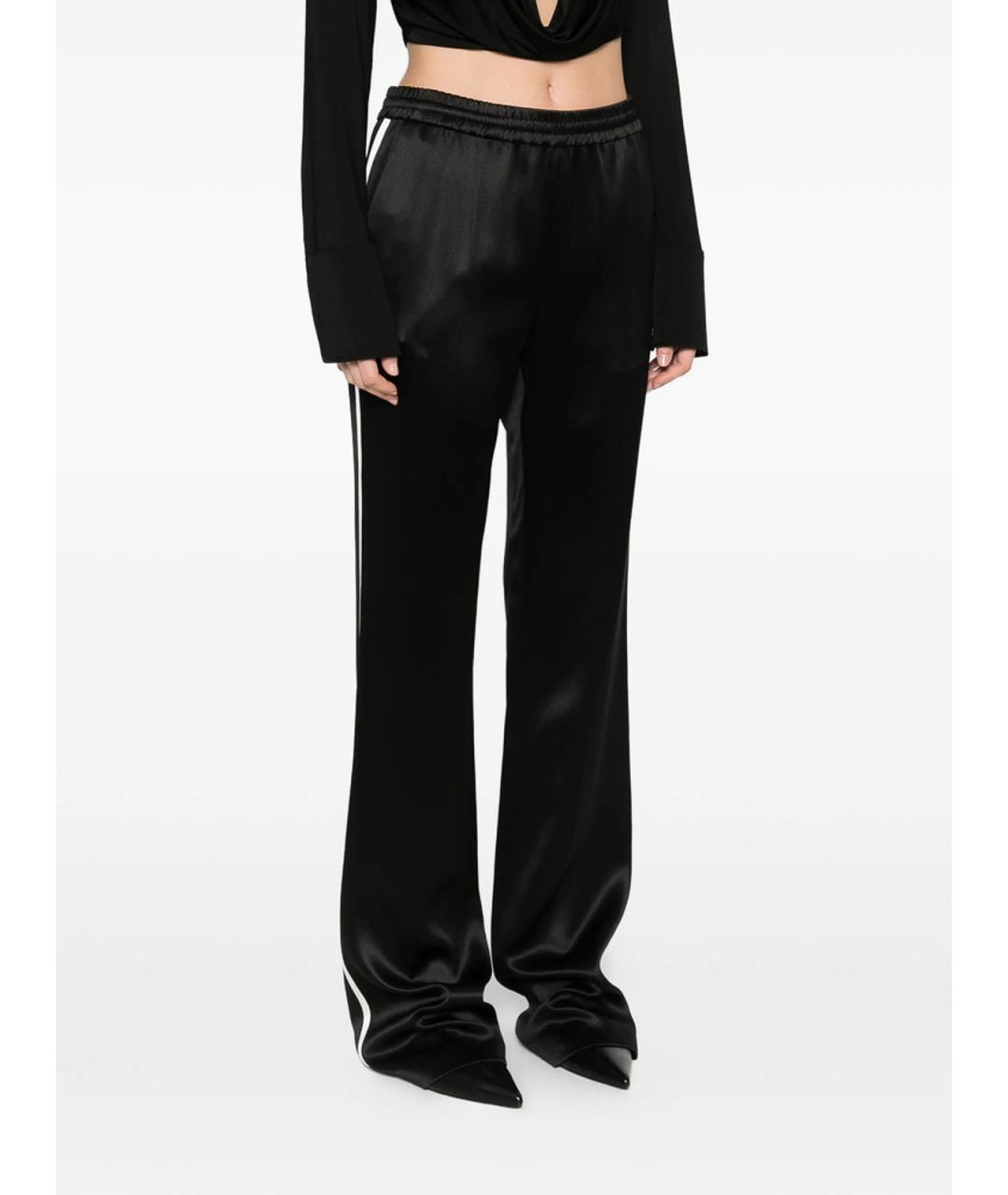 TOM FORD Черные шелковые прямые брюки, фото 5