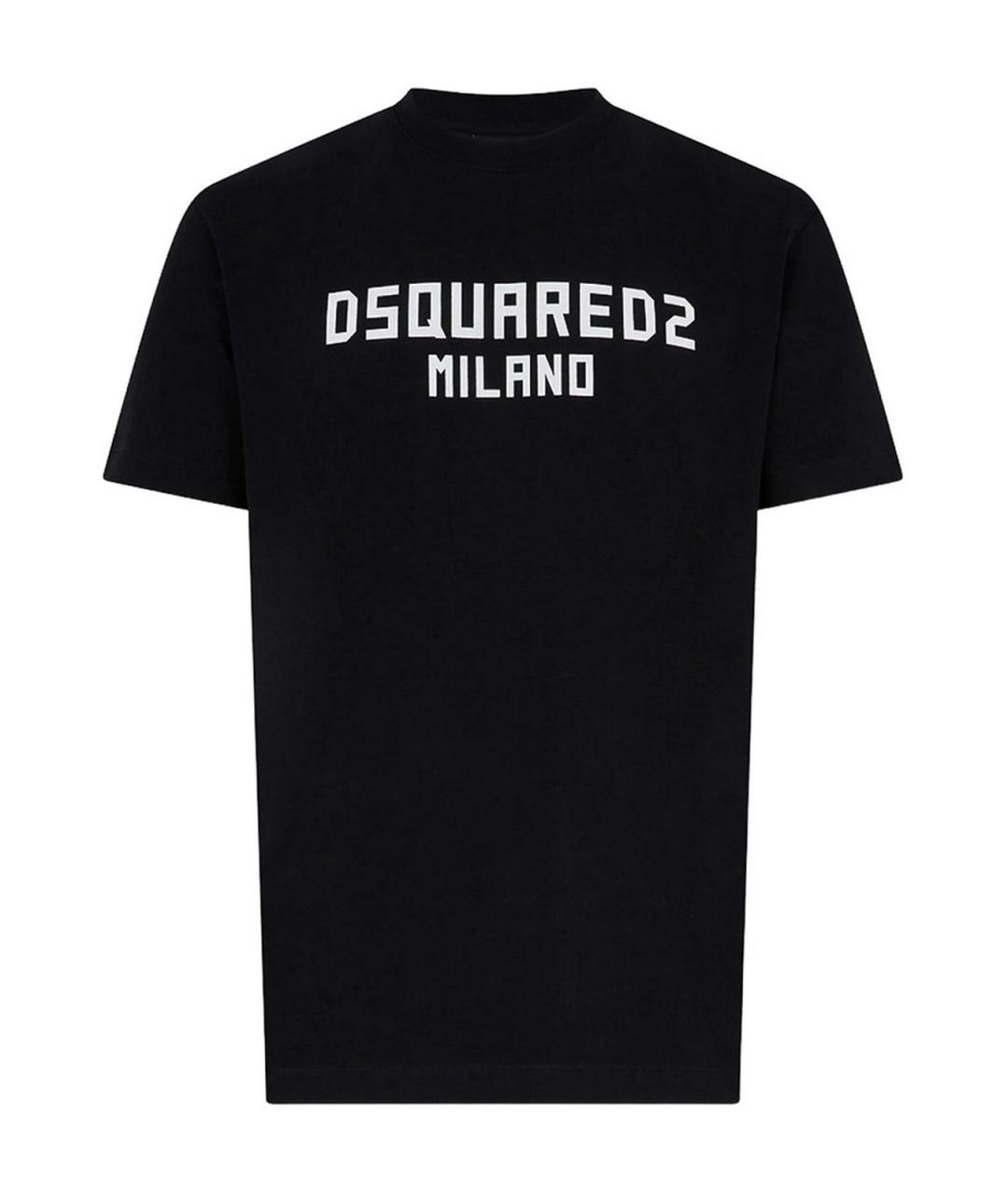 DSQUARED2 Черная хлопковая футболка, фото 1