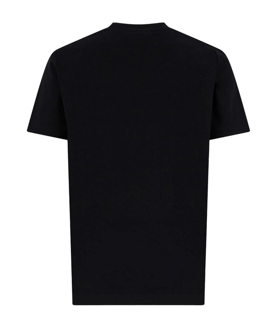 DSQUARED2 Черная хлопковая футболка, фото 2