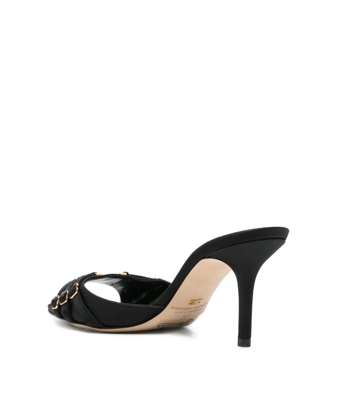 ELISABETTA FRANCHI Черные мюли, фото 4