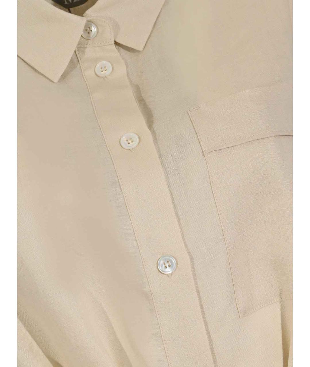 MM6 MAISON MARGIELA Белое льняное повседневное платье, фото 3