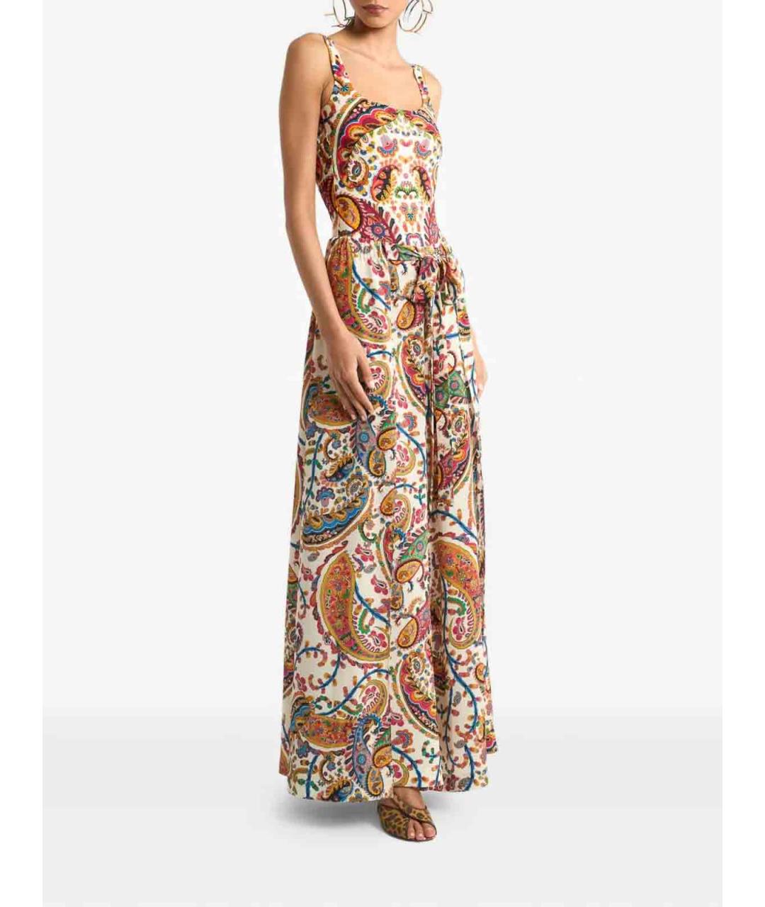 ETRO Белые вискозные брюки широкие, фото 2