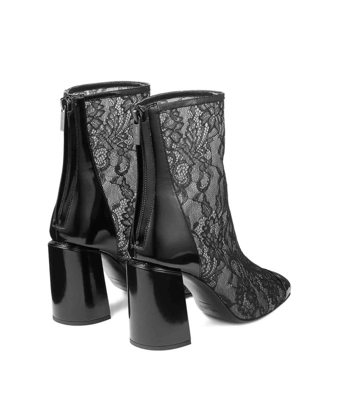 JIMMY CHOO Черные кожаные ботильоны, фото 2