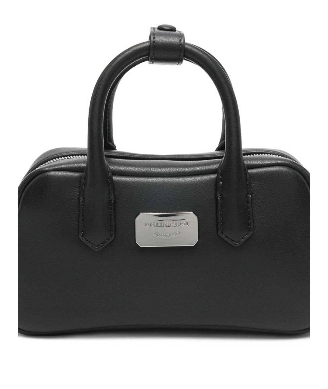 EMPORIO ARMANI Черная синтетическая сумка через плечо, фото 4