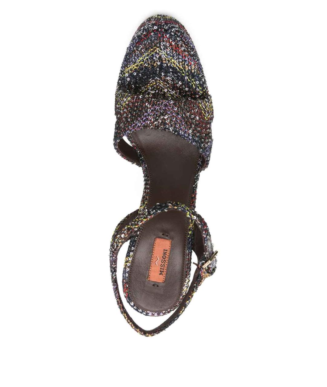 MISSONI Мульти кожаные босоножки, фото 3