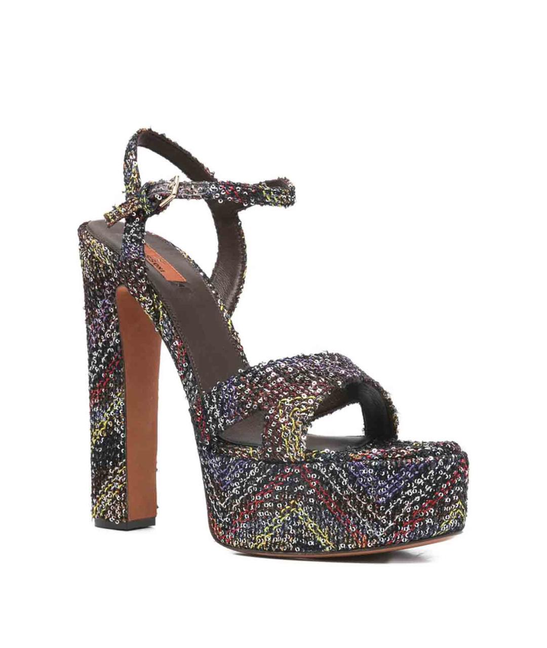 MISSONI Мульти кожаные босоножки, фото 2