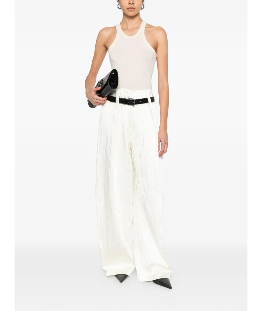 SPORTMAX Бежевая хлопковая майка, фото 2
