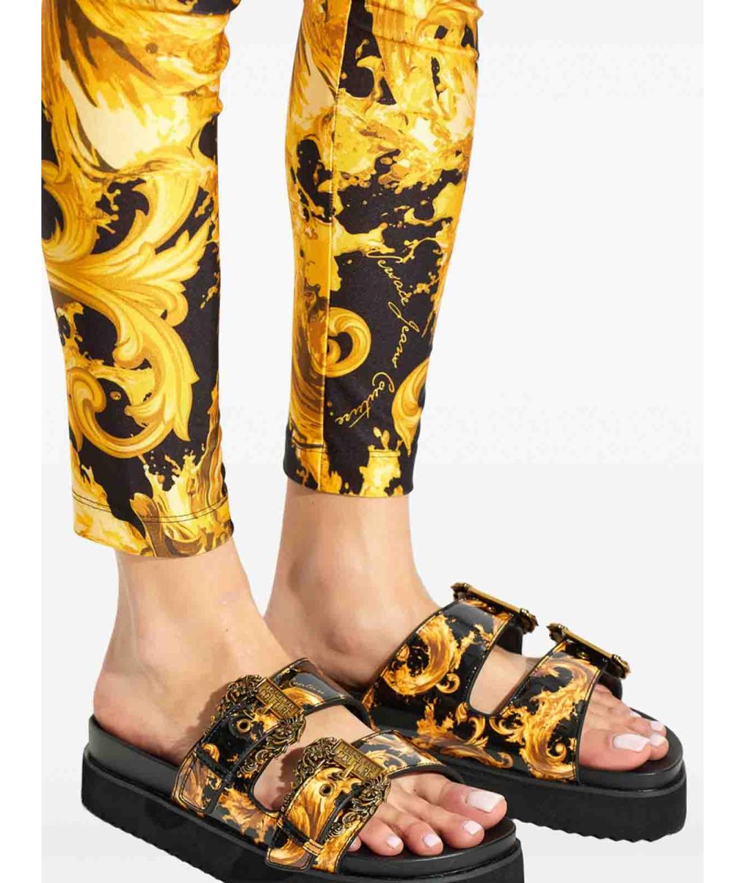 VERSACE JEANS COUTURE Черные сандалии, фото 4