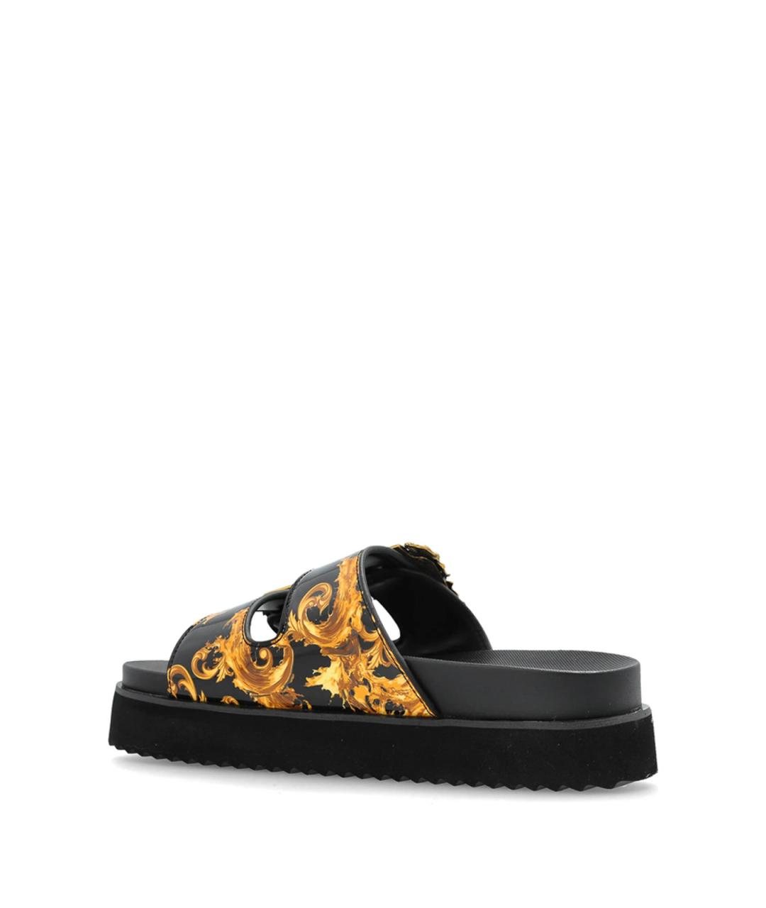 VERSACE JEANS COUTURE Черные сандалии, фото 2