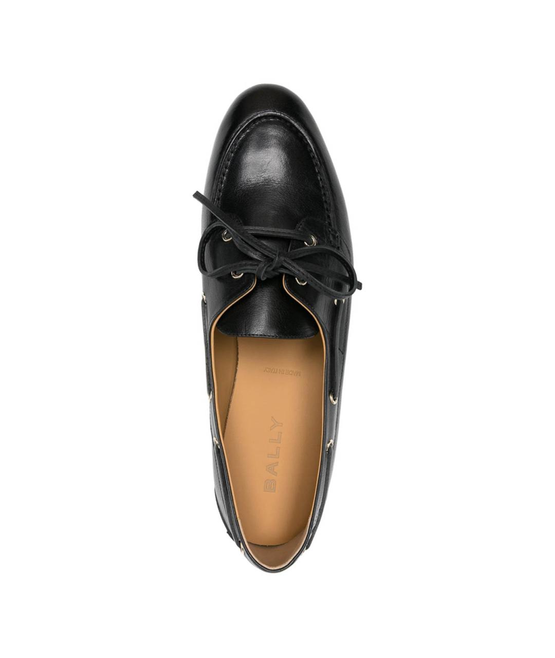 BALLY Черные кожаные лоферы, фото 4