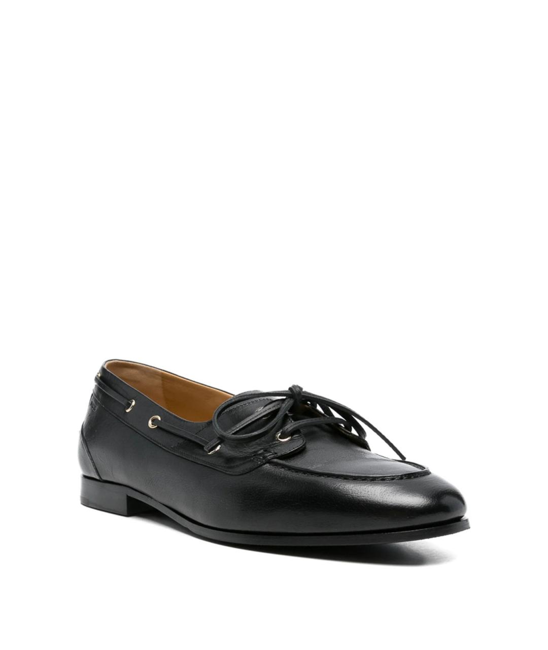 BALLY Черные кожаные лоферы, фото 3