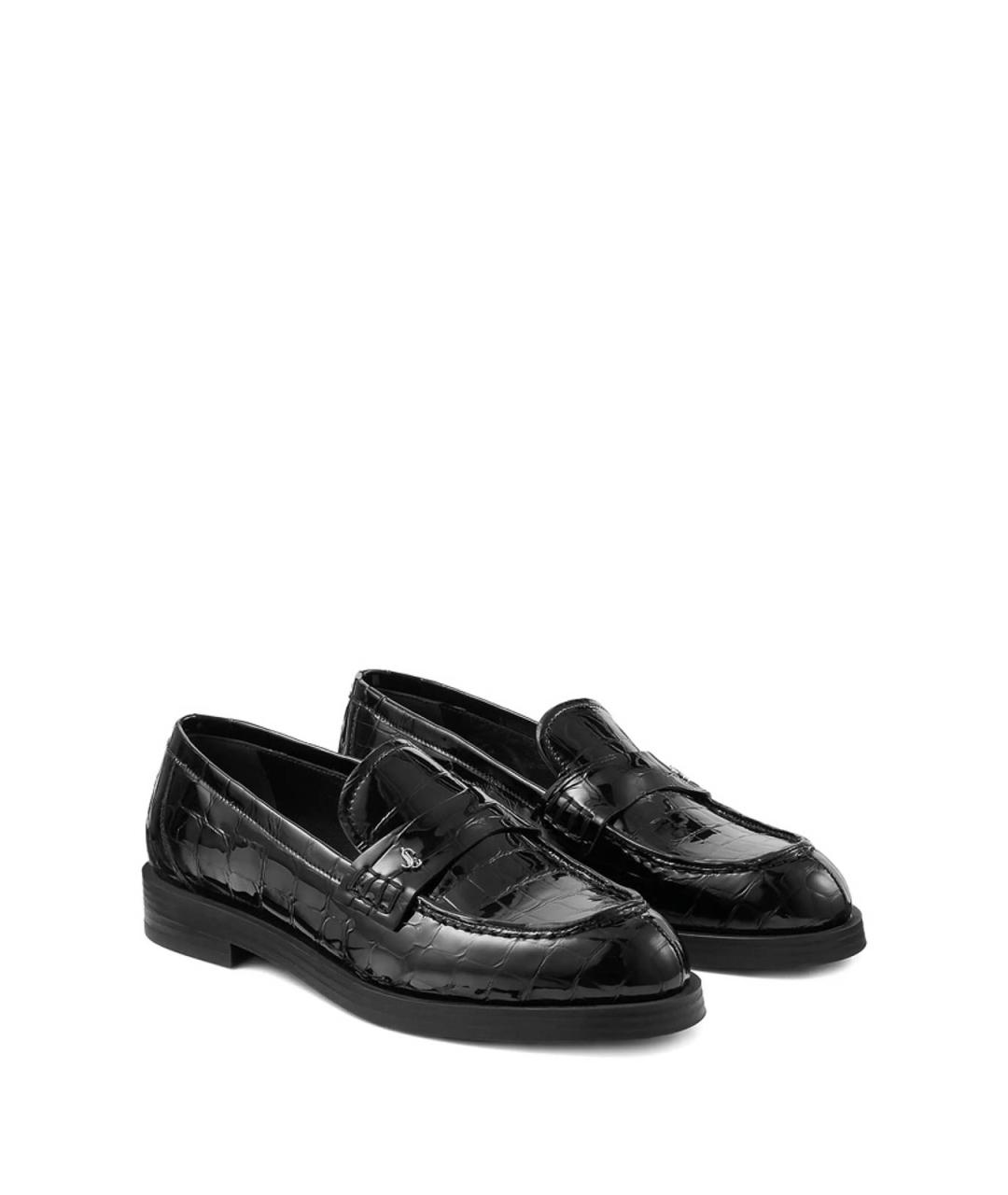 JIMMY CHOO Черные кожаные лоферы, фото 5