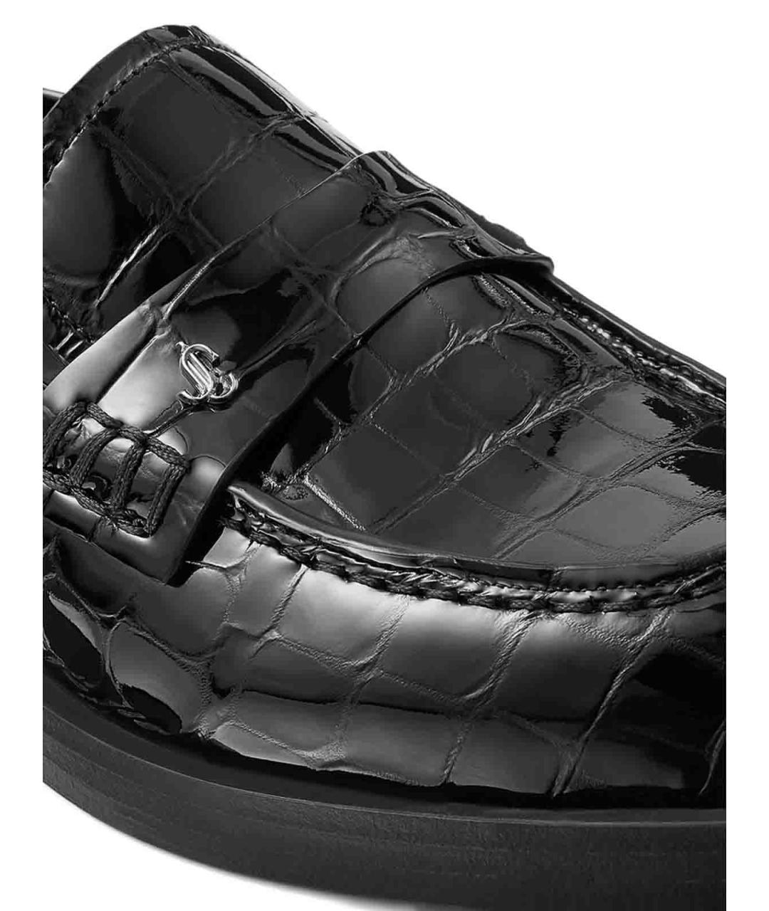 JIMMY CHOO Черные кожаные лоферы, фото 4