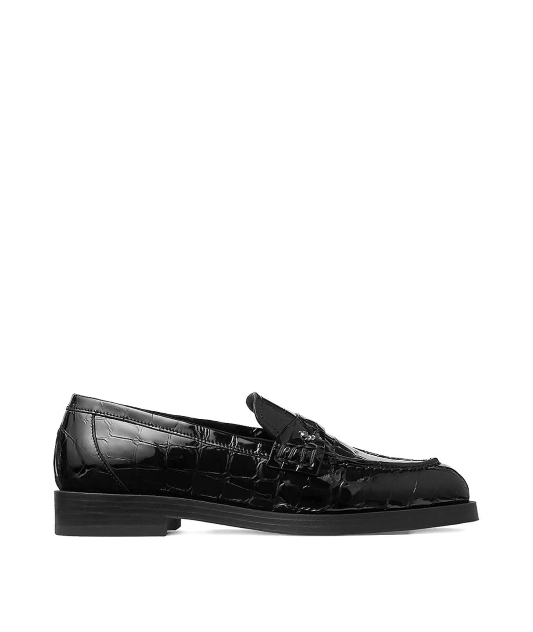 JIMMY CHOO Черные кожаные лоферы, фото 1