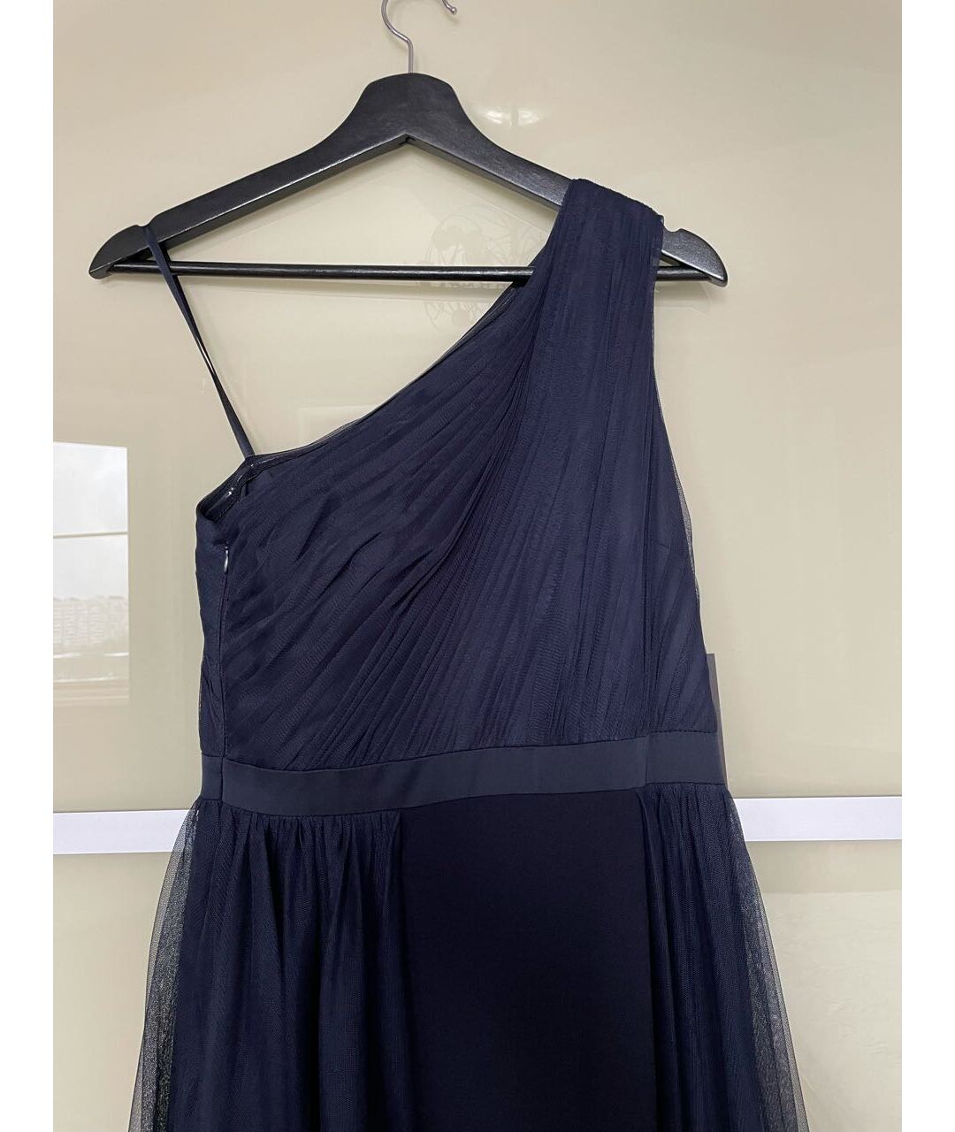 AIDAN MATTOX Темно-синее полиэстеровое вечернее платье, фото 3