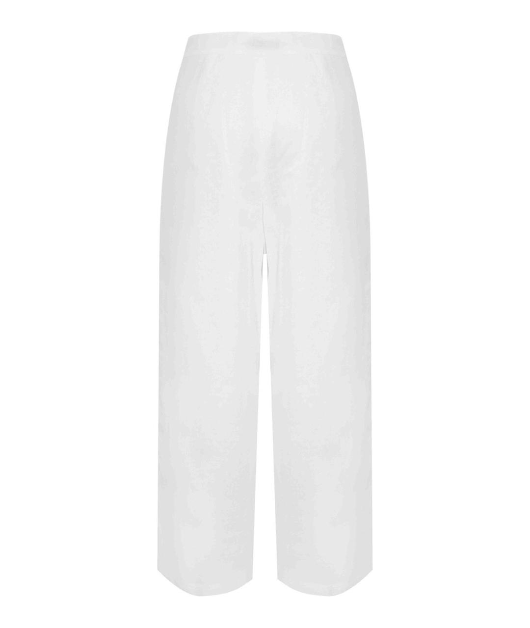 MAX MARA STUDIO Белые прямые брюки, фото 2