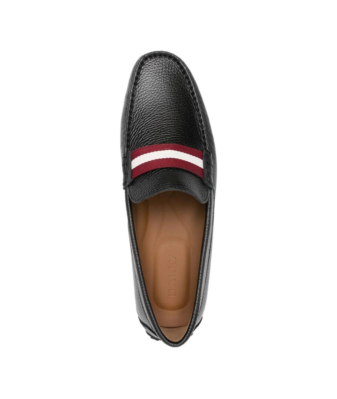 BALLY Черные кожаные мокасины, фото 2