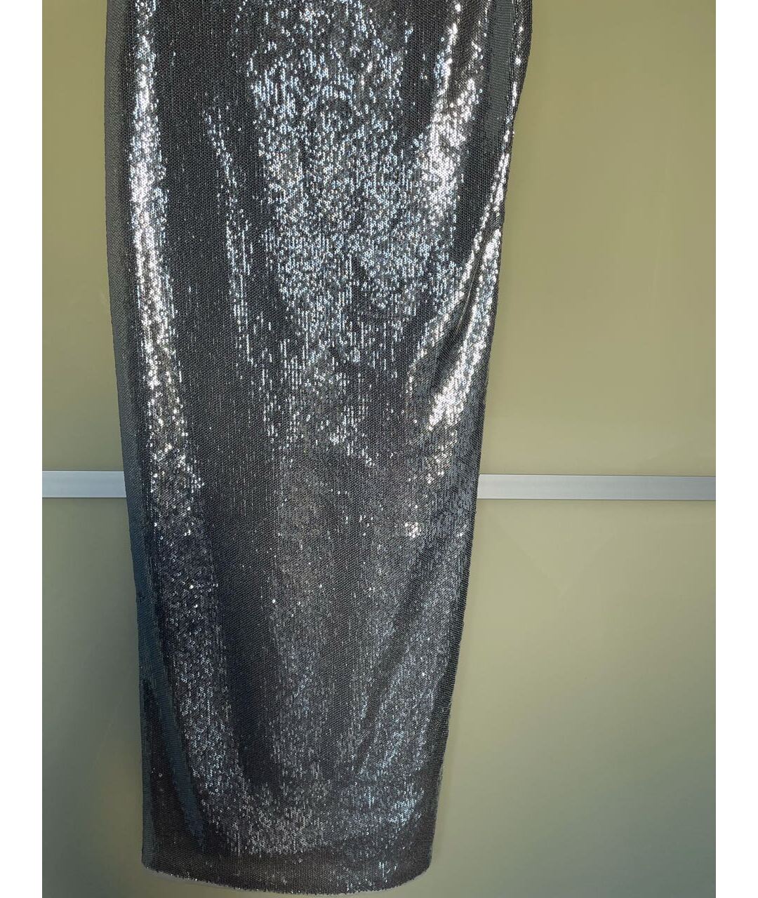 AIDAN MATTOX Серебряное полиэстеровое вечернее платье, фото 8