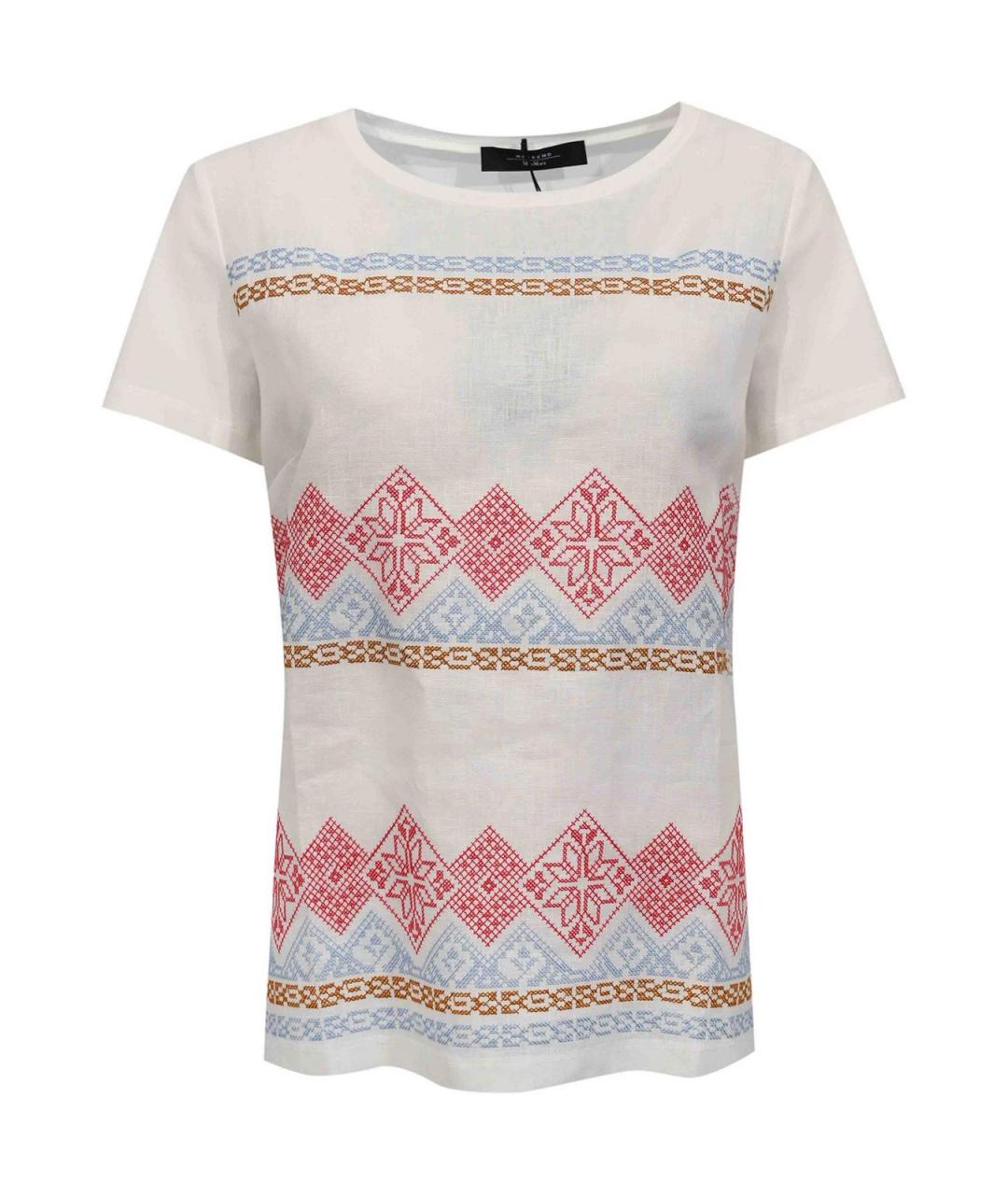WEEKEND MAX MARA Белая хлопковая футболка, фото 1