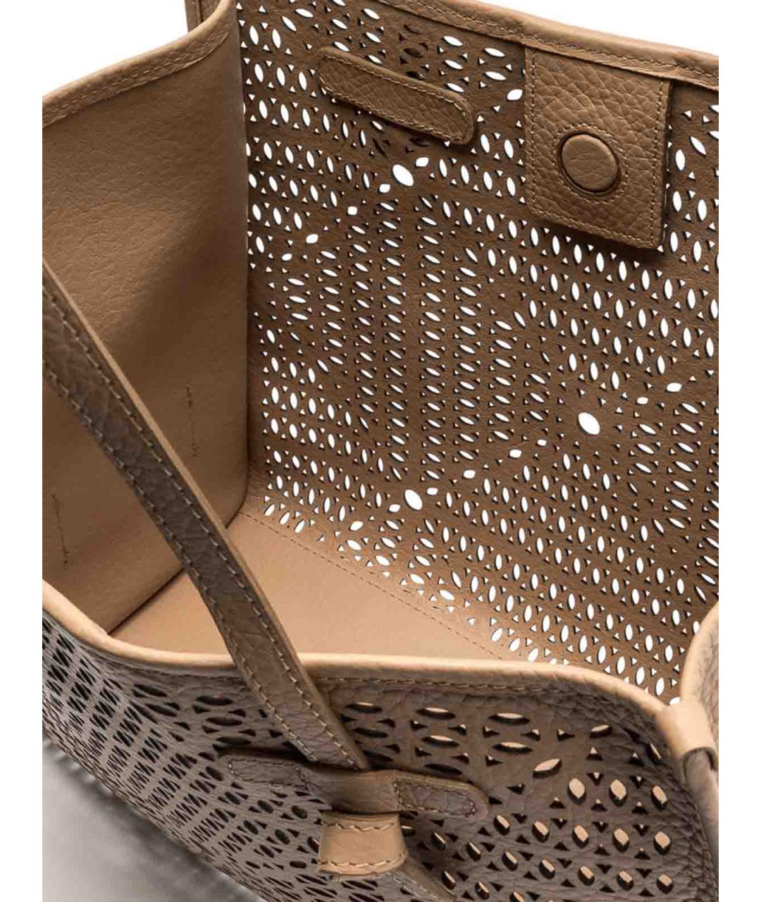 Gianni Chiarini Коричневая кожаная сумка тоут, фото 3