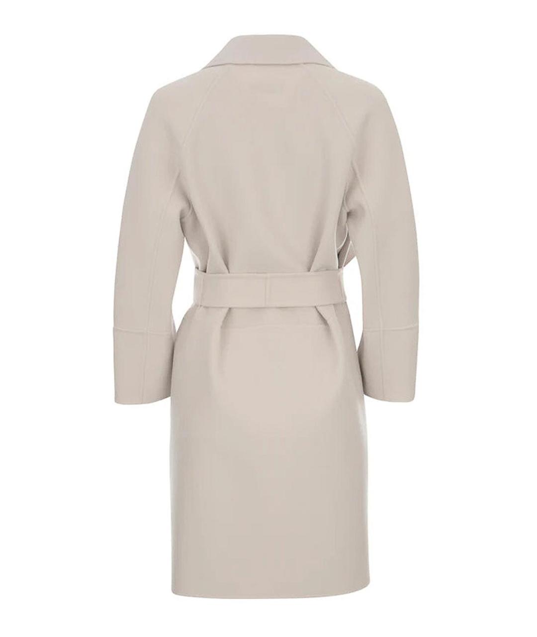 'S MAX MARA Бежевое шерстяное пальто, фото 3