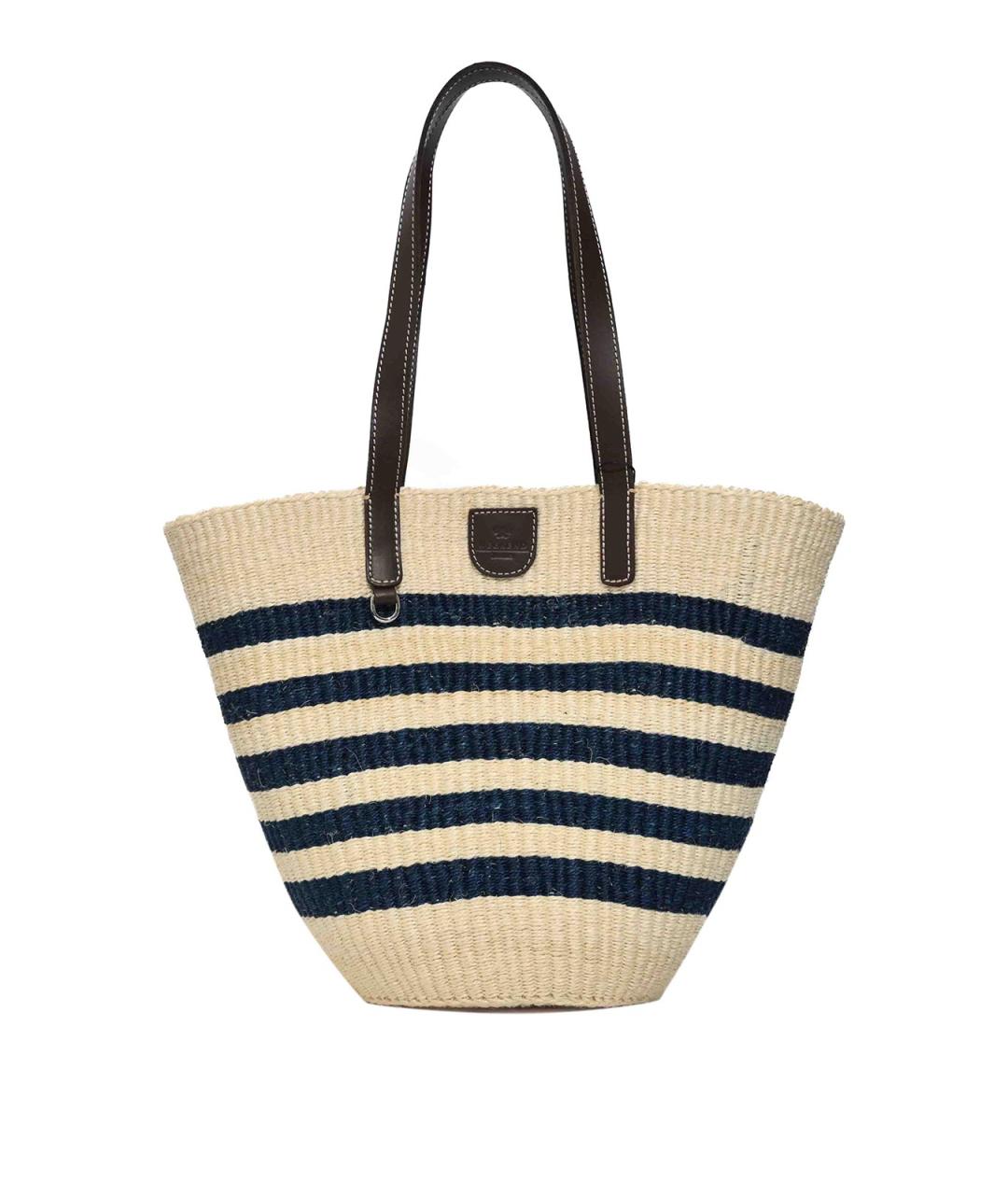 WEEKEND MAX MARA Бежевая плетеная сумка через плечо, фото 1