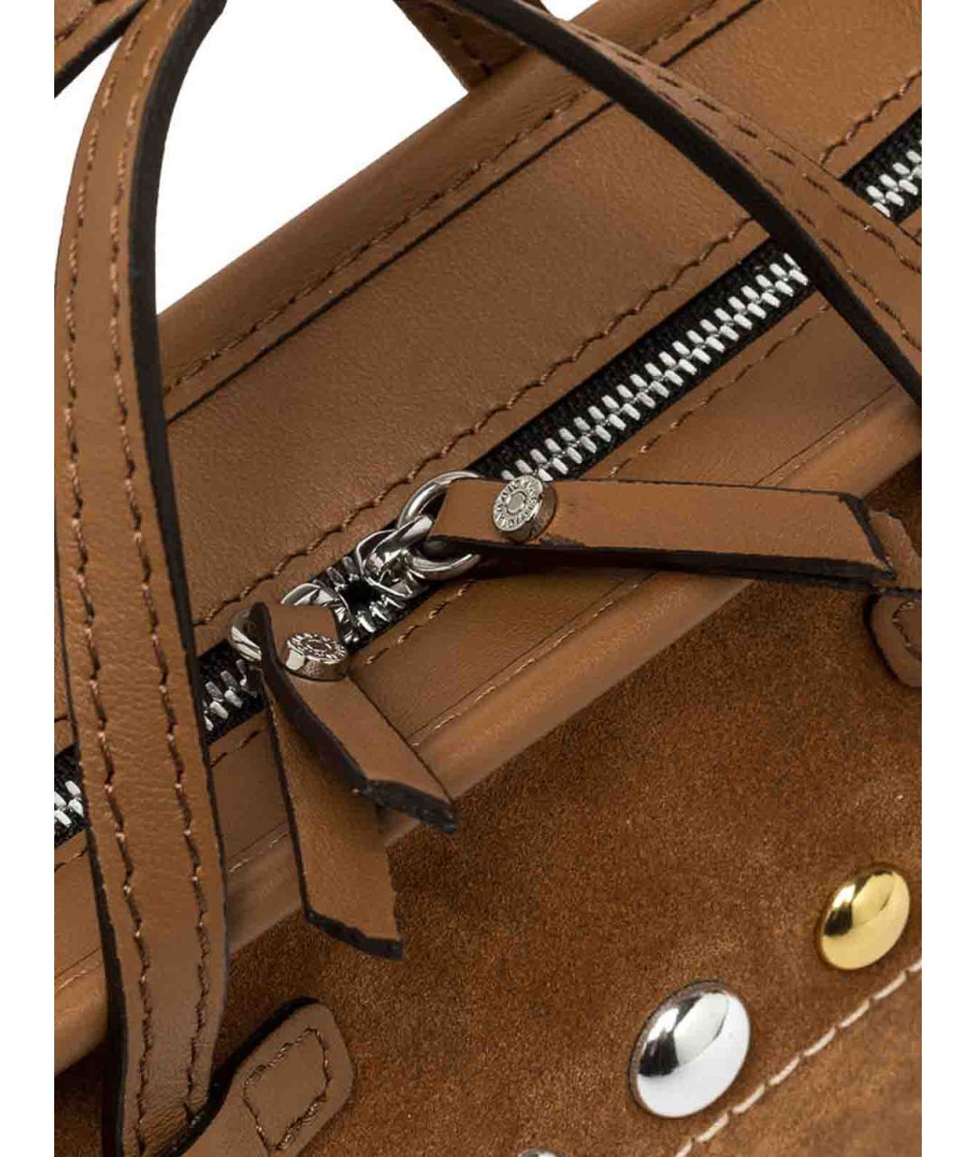 Gianni Chiarini Коричневая замшевая сумка тоут, фото 5
