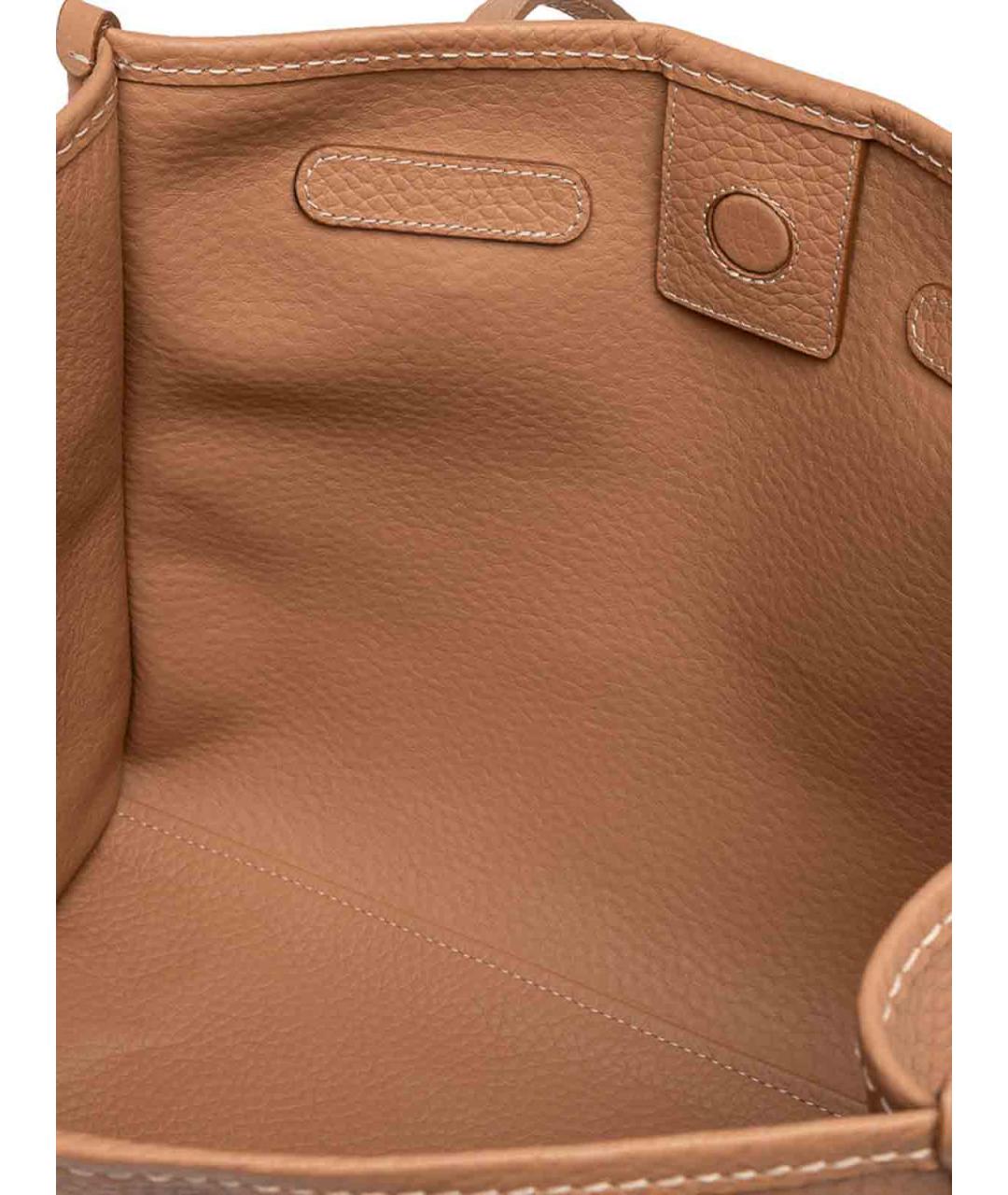 Gianni Chiarini Коричневая кожаная сумка тоут, фото 3