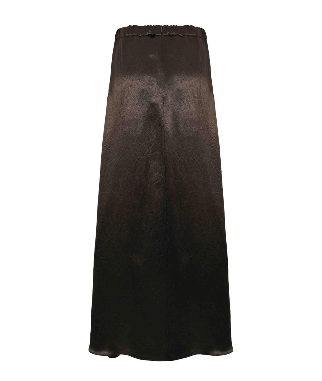 MM6 MAISON MARGIELA Коричневая юбка миди, фото 2