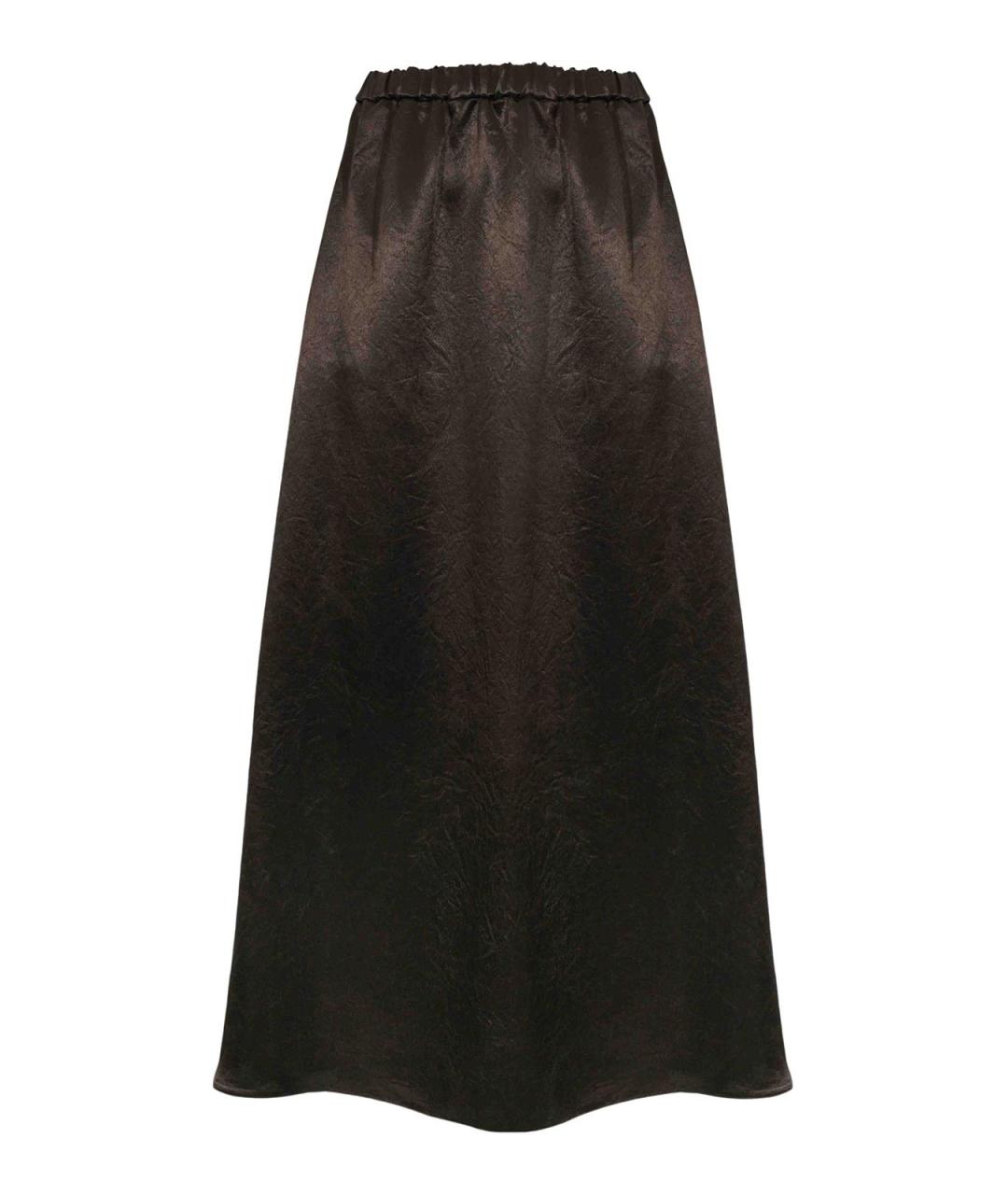 MM6 MAISON MARGIELA Коричневая юбка миди, фото 1