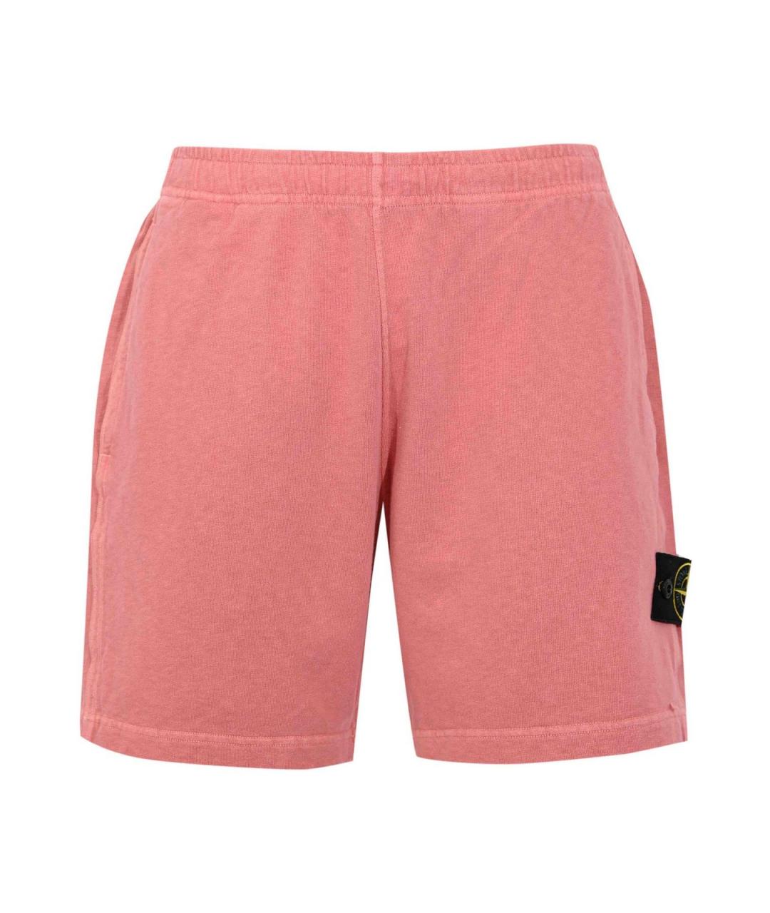 STONE ISLAND Розовые хлопковые шорты, фото 1