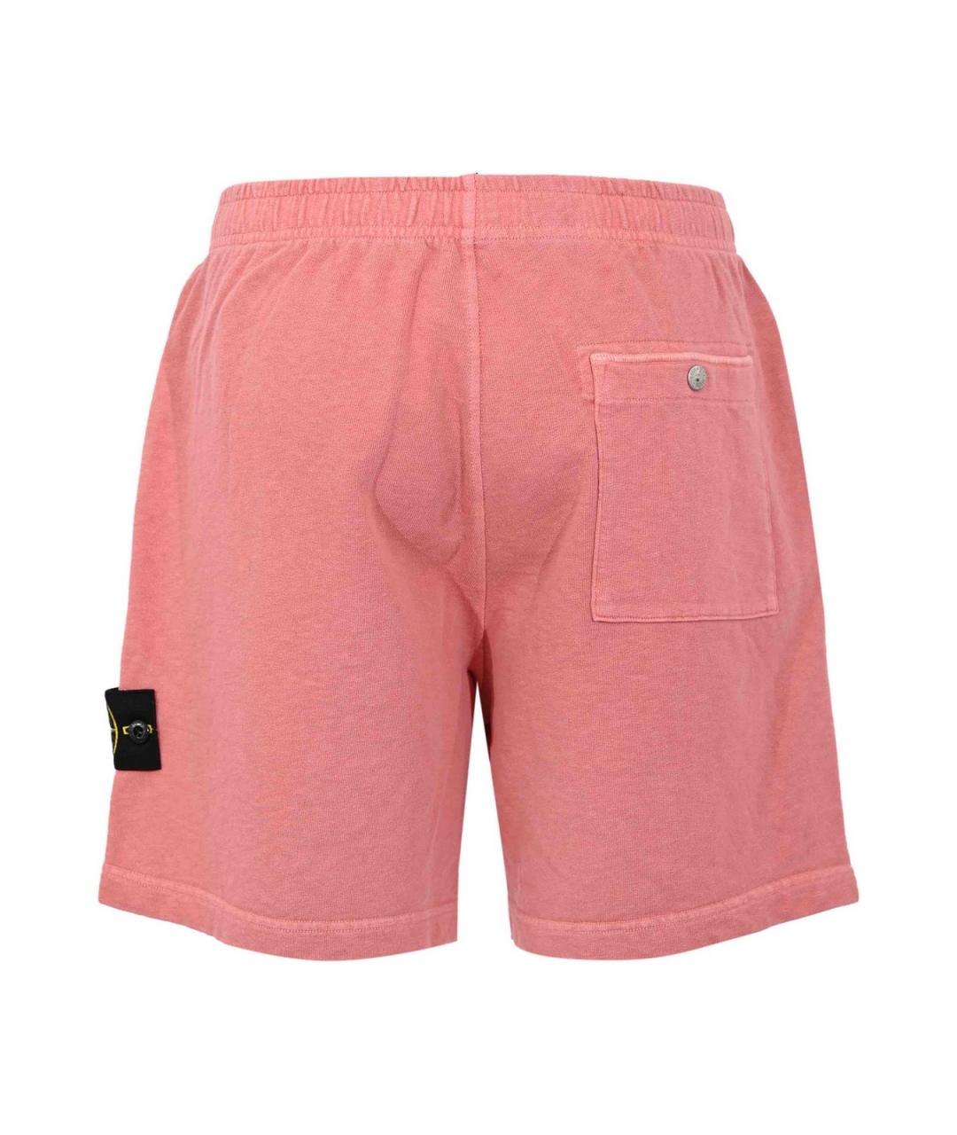 STONE ISLAND Розовые хлопковые шорты, фото 2