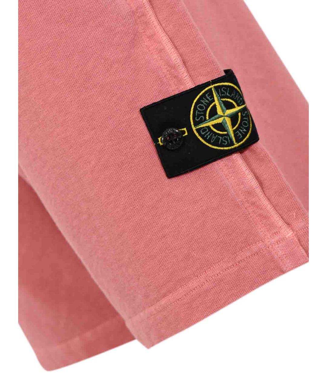 STONE ISLAND Розовые хлопковые шорты, фото 3