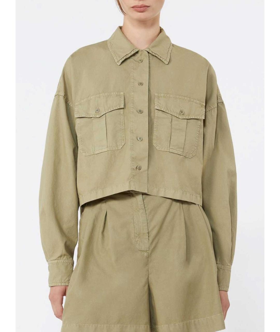 WEEKEND MAX MARA Зеленая полиамидовая рубашка, фото 3