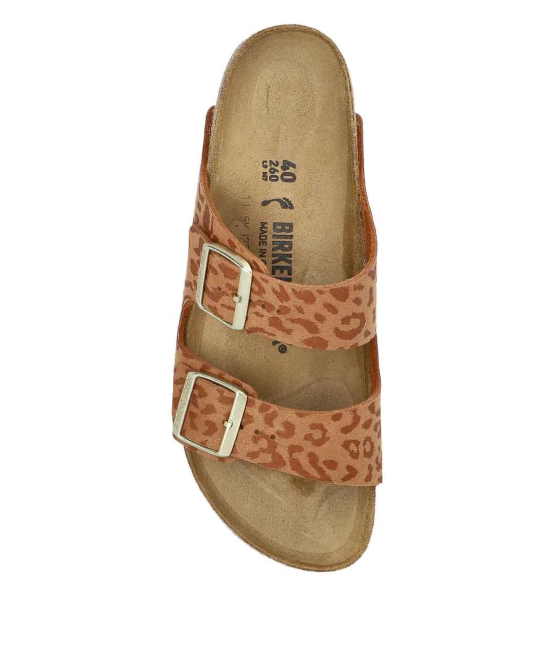 BIRKENSTOCK Мульти кожаные шлепанцы, фото 4