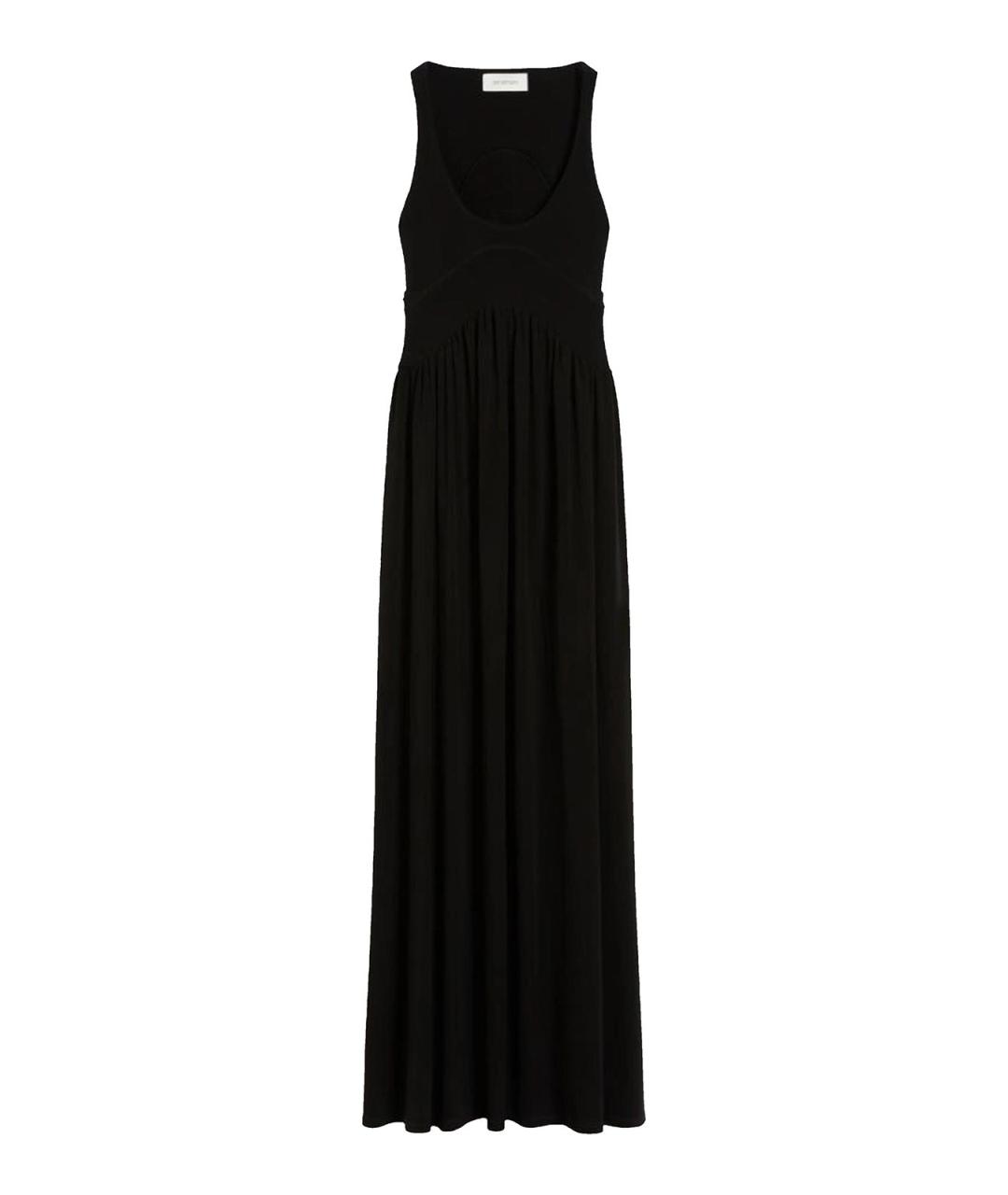 SPORTMAX Черное вискозное вечернее платье, фото 1