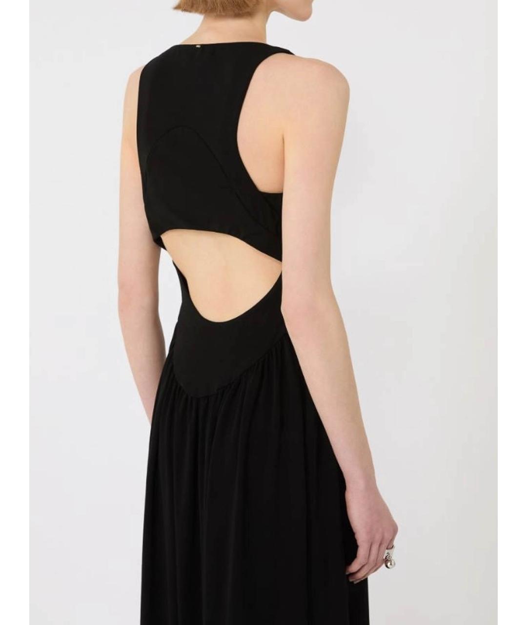 SPORTMAX Черное вискозное вечернее платье, фото 4