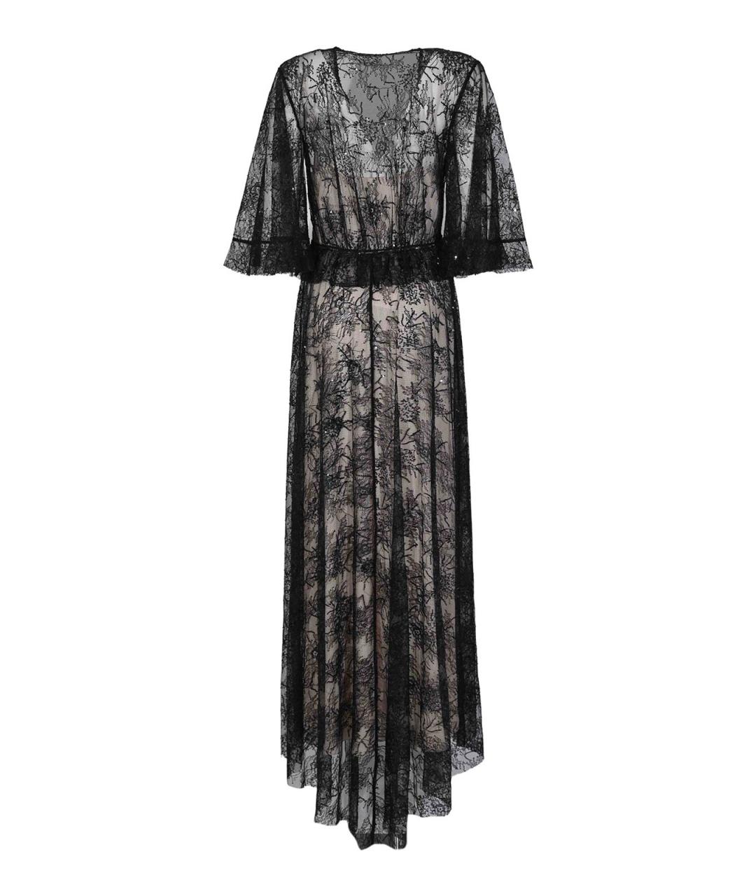 ALBERTA FERRETTI Черное полиамидовое повседневное платье, фото 2