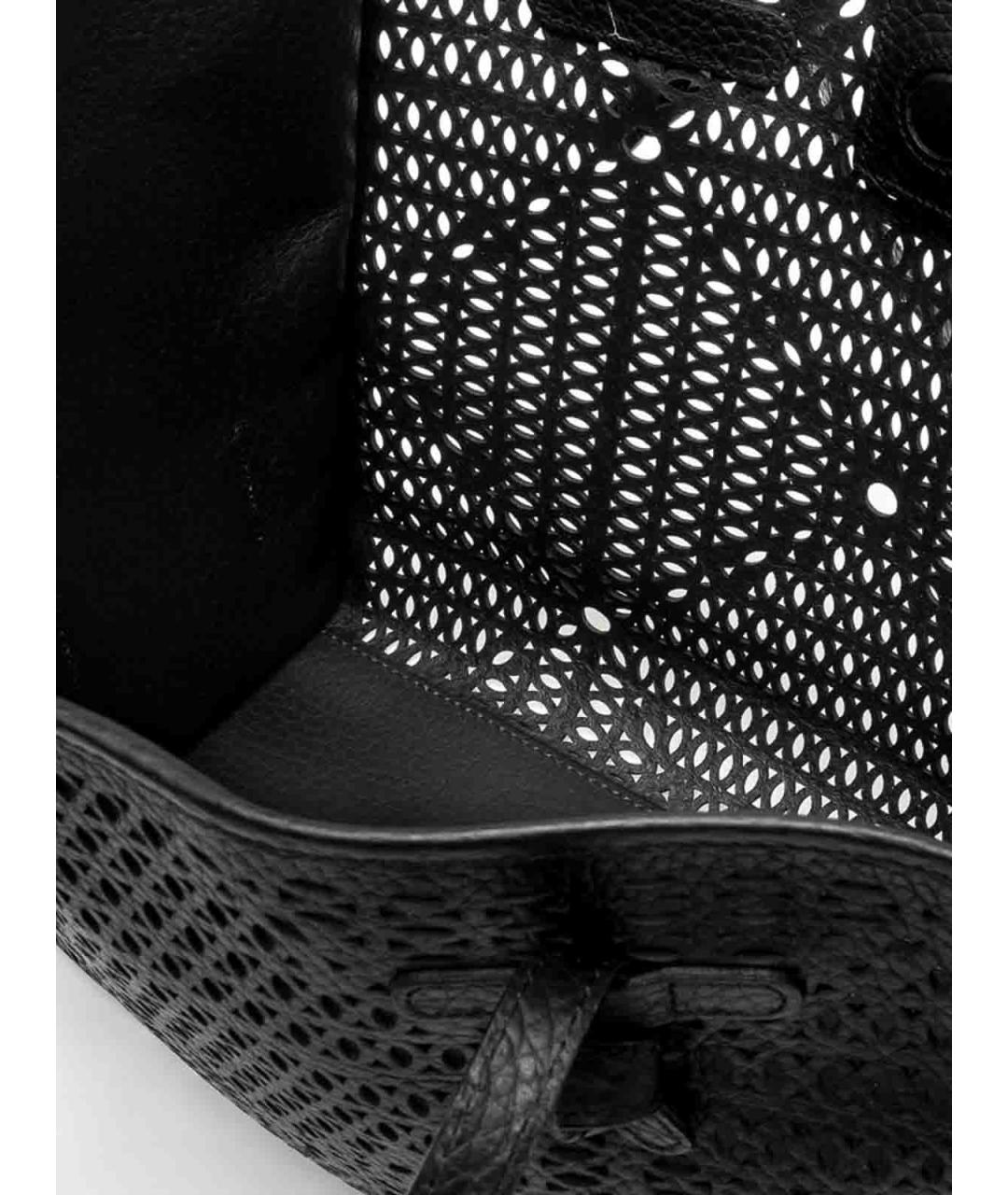 Gianni Chiarini Черная кожаная сумка тоут, фото 3