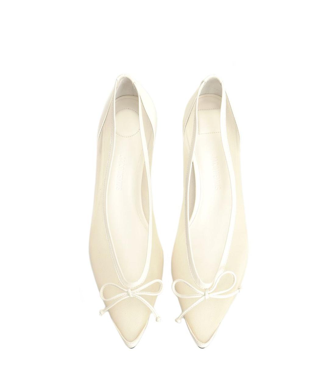 JACQUEMUS Белые текстильные туфли, фото 5
