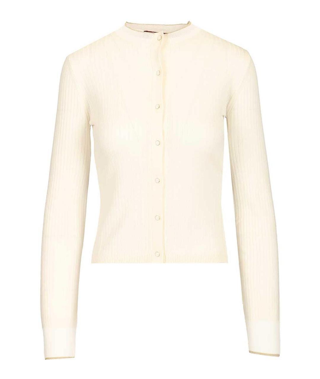 MAX MARA STUDIO Белый шерстяной кардиган, фото 1