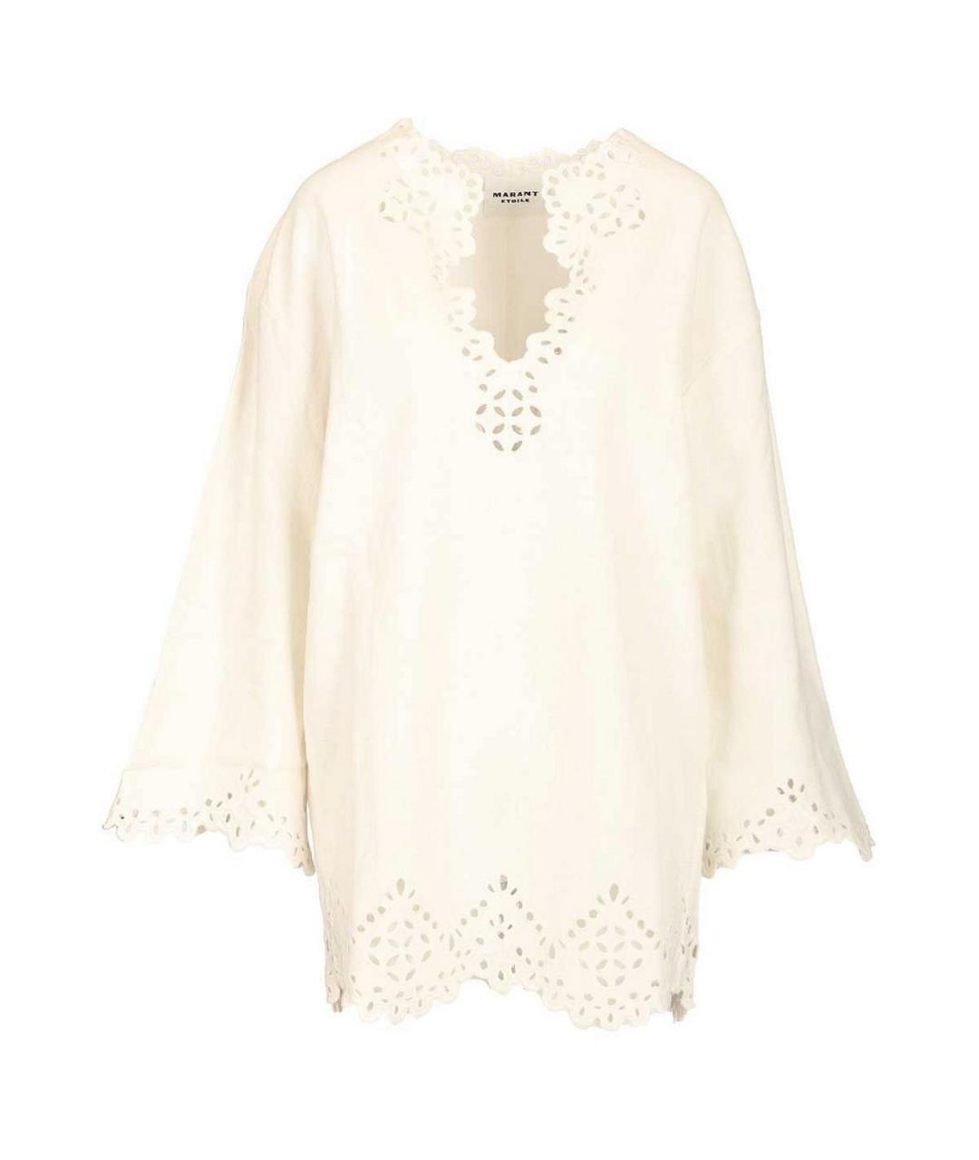 ISABEL MARANT Белое хлопковое повседневное платье, фото 1