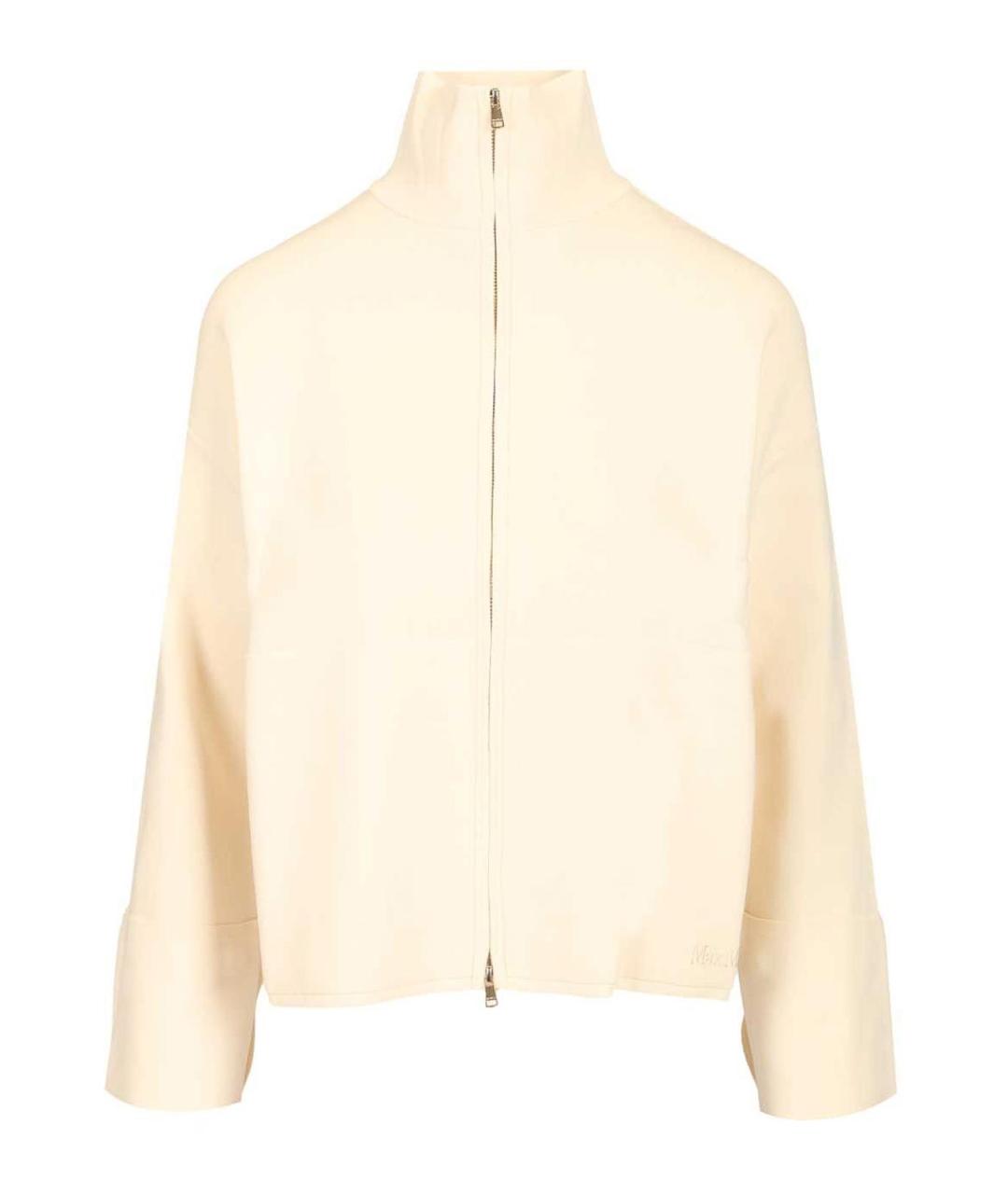 MAX MARA Бежевый вискозный кардиган, фото 1