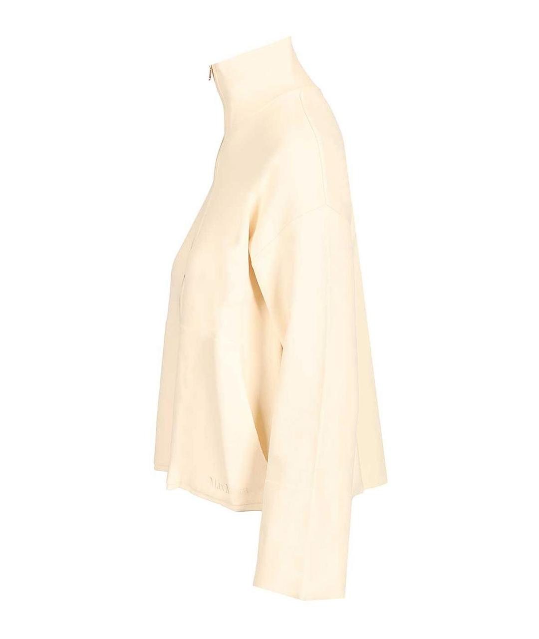 MAX MARA Бежевый вискозный кардиган, фото 3